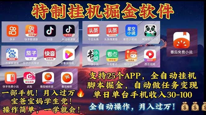(11844期)挂机副业 月入过万,特别适合宝爸宝妈学生党,工作室特别推荐二毛|软件|网创|付费|项目|免费|创业|副业|引流二毛创业网